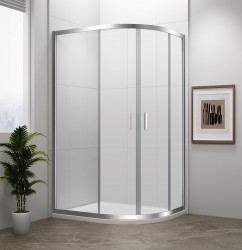 POLYSAN - EASY čtvrtkruhová sprchová zástěna 1100x800, L/R, čiré sklo (EL2415)