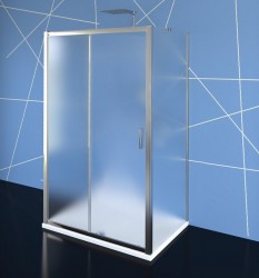 POLYSAN - EASY LINE třístěnný sprchový kout 1100x700, L/P varianta, sklo Brick (EL1138EL3138EL3138)