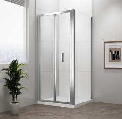 POLYSAN - EASY obdélníkový sprchový kout 1000x900, skládací dveře, L/P varianta, čiré sklo (EL1910EL3315)