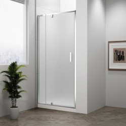 POLYSAN - EASY sprchové dveře otočné 760-900, sklo Brick (EL1638)