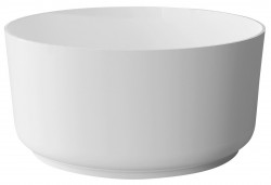 POLYSAN - ESTATIS volně stojící vana litý mramor ø110x51cm, bílá mat (93868)