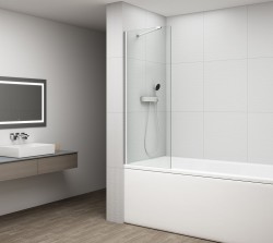 POLYSAN - FISA vanová zástěna 700x1500, chrom, čiré sklo (FS1072-C)