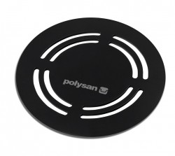 POLYSAN - FLEXIA kruhová krytka sifonu, černá (73217)