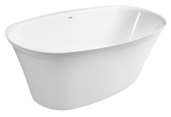 POLYSAN - FLORINA volně stojící vana litý mramor, 170x80x61cm, bílá (93858)
