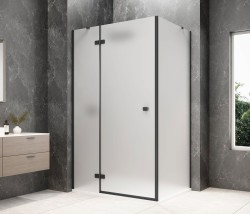 POLYSAN - GLOBE BLACK obdélníkový sprchový kout 1000x800, matné sklo, levé (GB1010-3215MLB)