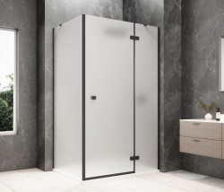 POLYSAN - GLOBE BLACK obdélníkový sprchový kout 800x900, matné sklo, pravé (GB1080-3315MRB)