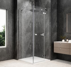 POLYSAN - GLOBE CHROME čtvercový sprchový kout 800x800, čiré sklo, pravé (GB1080-3215RC)