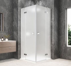 POLYSAN - GLOBE CHROME čtvercový sprchový kout 800x800, rohový vstup, matné sklo (GB5880MC)