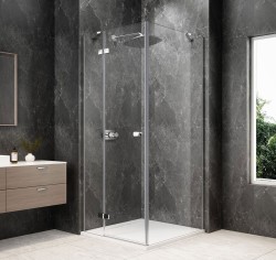 POLYSAN - GLOBE CHROME čtvercový sprchový kout 900x900, čiré sklo, levé (GB1090-3315LC)