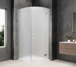 POLYSAN - GLOBE CHROME čtvrtkruhový sprchový kout 800x900, matné sklo, pravé (GB2890MRC)