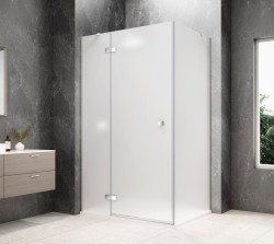 POLYSAN - GLOBE CHROME obdélníkový sprchový kout 800x900, matné sklo, levé (GB1080-3315MLC)
