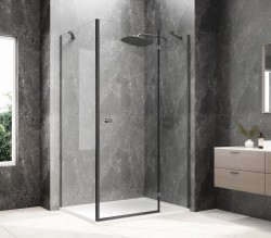 POLYSAN - GLOBE GUN METAL obdélníkový sprchový kout 1000x800, čiré sklo, pravé (GB1010-3215RGM)