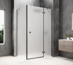 POLYSAN - GLOBE GUN METAL obdélníkový sprchový kout 800x900, matné sklo, pravé (GB1080-3315MRGM)