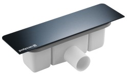 POLYSAN - KAZUKO vaničkový sifon, DN40, krytka gun metal (26367)