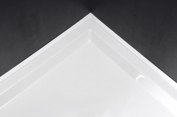 POLYSAN - Krycí lišta pro vany a vaničky, 1200x1000mm, 2x roh, 2x zakončení, bílá (91021)