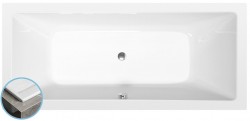 POLYSAN - KRYSTA SLIM obdélníková vana 180x80x39cm, bílá (71710S)