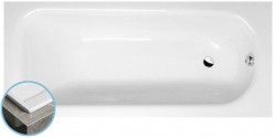 POLYSAN - LAURA SLIM obdélníková vana 160x70x39cm, bílá (24611S)