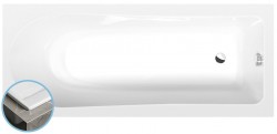 POLYSAN - LISA SLIM obdélníková vana 160x70x47cm, bílá (86111S)