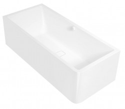 POLYSAN - MARLENE CURVE L MONOLITH obdélníková vana 195x85x63cm, bílá (78731MCL)