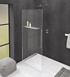 POLYSAN - MODULAR SHOWER jednodílná zástěna pevná k instalaci na zeď, s otvory na držák ručníků, 1000  (MS1-100-D)