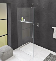 POLYSAN - MODULAR SHOWER jednodílná zástěna pevná k instalaci na zeď, s otvory na držák ručníků, 900  (MS1-90-D)