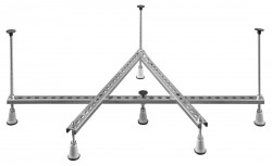 POLYSAN - Nosná konstrukce pro hlubokou vaničku CARMEN 90x90cm (FR4596)