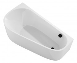 POLYSAN - PROJEKTA DL MONOLITH nástěnná stojící vana 156x77x60cm, bílá (20111MDL)