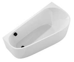 POLYSAN - PROJEKTA DR MONOLITH nástěnná stojící vana 156x77x60cm, bílá (21111MDR)