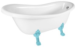 POLYSAN - RETRO volně stojící vana 157x76,5x73cm, bílá (72683)