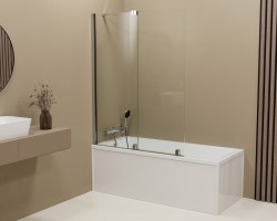 POLYSAN - ROLLS vanová zástěna 1200x1500, čiré sklo (BS-R120)