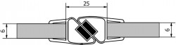 POLYSAN - Sada dvou těsnění (magnet) na 6 sklo, 2000 (M127)