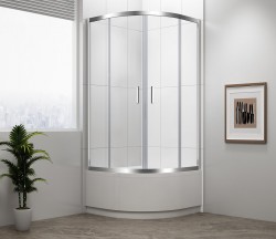 POLYSAN - SELMA čtvrtkruhová sprchová zástěna 900x900x1650, čiré sklo (MD2516)