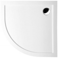 POLYSAN - SERA sprchová vanička z litého mramoru, čtvrtkruh 100x100cm, R550, bílá (62111)
