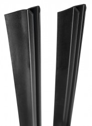 POLYSAN - Set svislých těsnění pro sklo 5/5, 2000, černá (SPBL01)