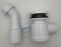 POLYSAN - Sifon, průměr 50, DN50, krytka litý mramor, bílá (303700000266)