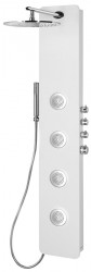 POLYSAN - SPIRIT ROUND termostatický sprchový panel nástěnný, 250x1550, bílá (71151)