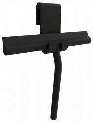 POLYSAN - Stěrka do sprchy, včetně uchycení na zástěnu, černá mat (72825.21)