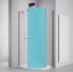 POLYSAN - THRON KOMPONENT čtvrtkruhová sprchová zástěna 900x900, čiré sklo, levá (TL2690B)