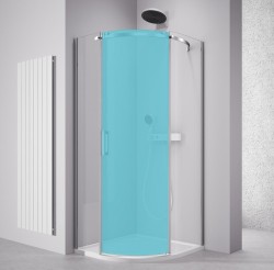 POLYSAN - THRON KOMPONENT čtvrtkruhová sprchová zástěna 900x900, čiré sklo, pravá (TL2690BR)
