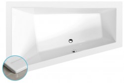 POLYSAN - TRIANGL L SLIM asymetrická vana 180x120x50cm, bílá (19611S)