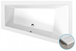 POLYSAN - TRIANGL R SLIM asymetrická vana 180x120x50cm, bílá (20611S)