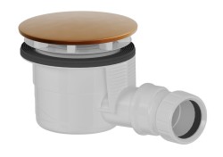 POLYSAN - Vaničkový sifon, průměr 90, DN40, krytka měď mat (17911PG)