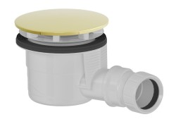 POLYSAN - Vaničkový sifon, průměr 90, DN40, krytka zlato (17911G)