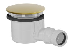 POLYSAN - Vaničkový sifon, průměr 90, DN40, krytka zlato mat (17911GB)