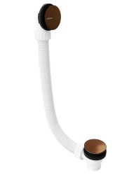 POLYSAN - Vanová souprava bez napouštění, click-clack, délka 1200, zátka 72, měď mat (71858.70)