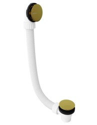 POLYSAN - Vanová souprava bez napouštění, click-clack, délka 1200, zátka 72, zlato mat (71858.91)