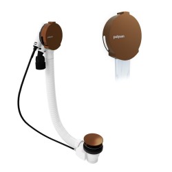 POLYSAN - Vanová souprava s napouštěním, bovden, délka 1200, zátka 72, měď mat (71857.70)