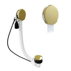 POLYSAN - Vanová souprava s napouštěním, bovden, délka 1200, zátka 72, zlato (71857.90)