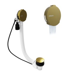 POLYSAN - Vanová souprava s napouštěním, bovden, délka 600, zátka 72, zlato mat (71851.91)