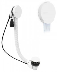 POLYSAN - Vanová souprava s napouštěním, bovden, délka 800, zátka 72, bílá (71853.10)